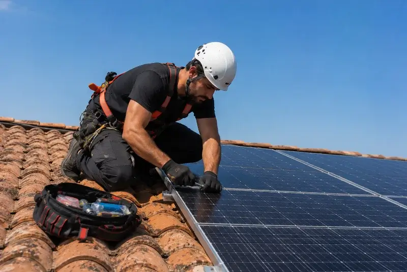 Maintenance et monitoring de panneaux solaires à Arès
